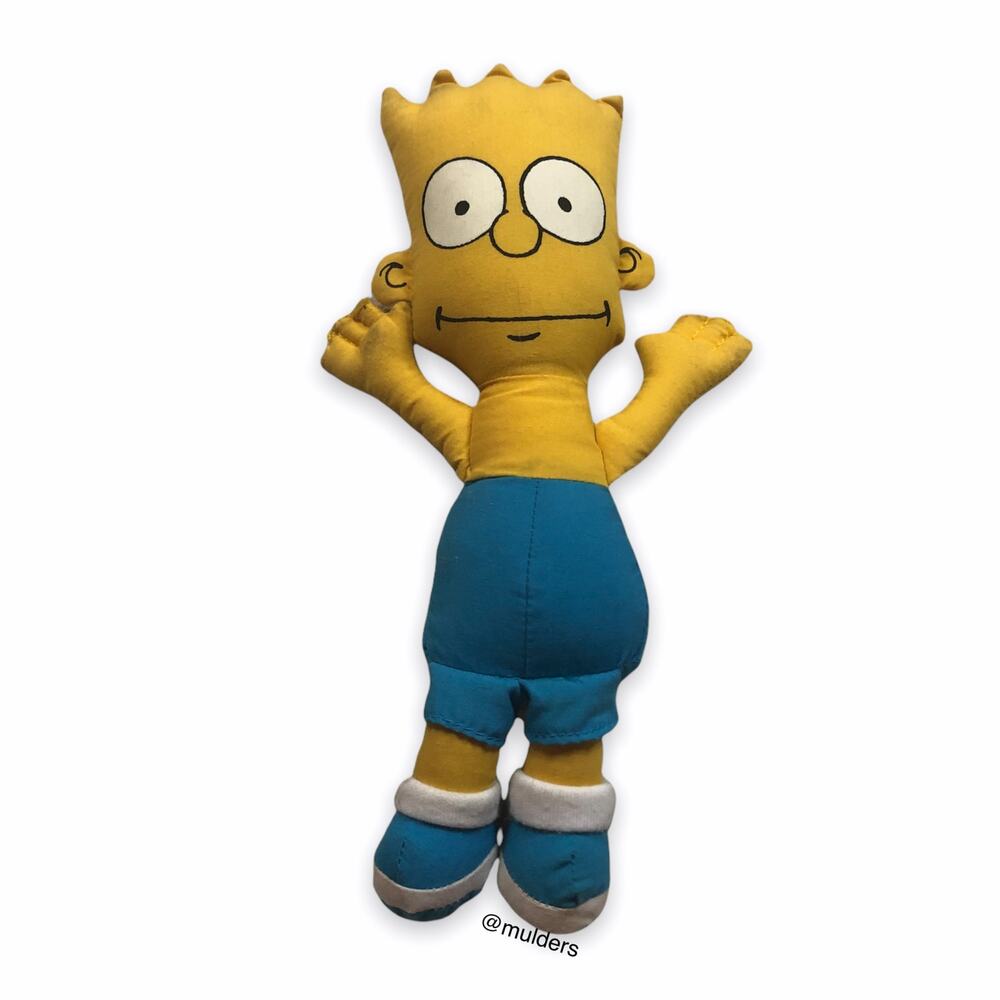 Vintage 90s Y2K The Simpsons Bart Plush Doll